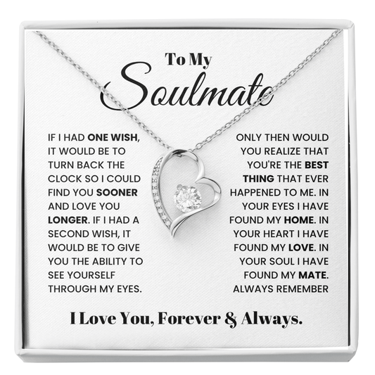 To My Soulmate - Forever Love Necklace