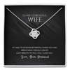 To My Wife - Love Knot Necklace