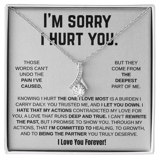 Apology Gift For Her - Alluring Beauty Necklace - I'm Sorry I Hurt You!