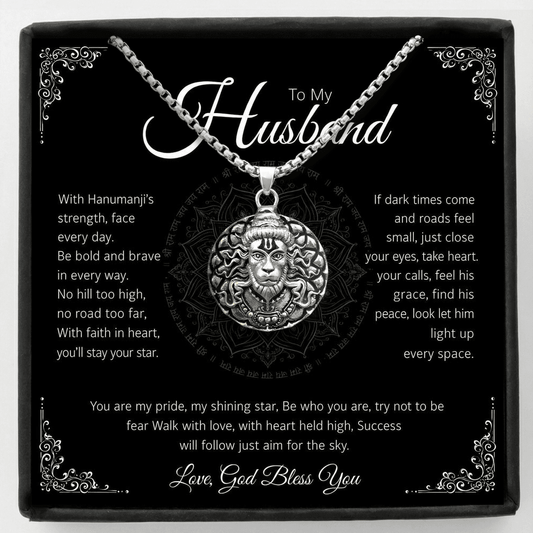 To My Husband - Hanuman Pendant