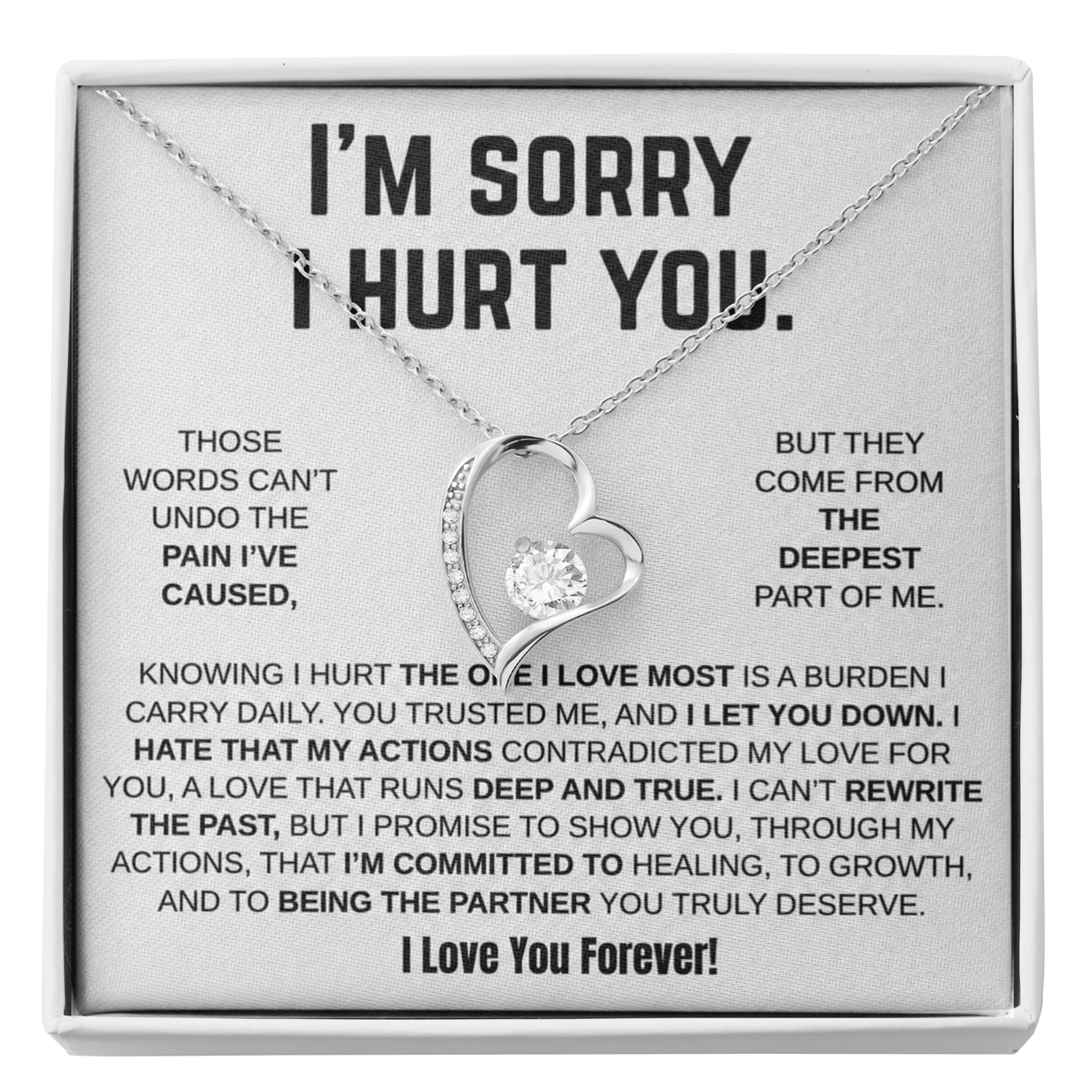 Apology Gift for Her - Forever Love Necklace
