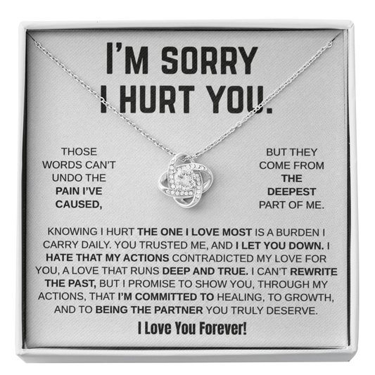 Apology Gift for Her - Love Knot Necklace